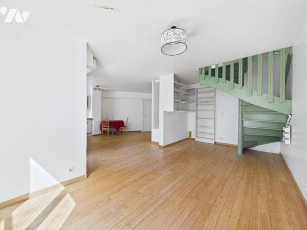 Duplex dernier étage 114m² 4 chambres balcons
