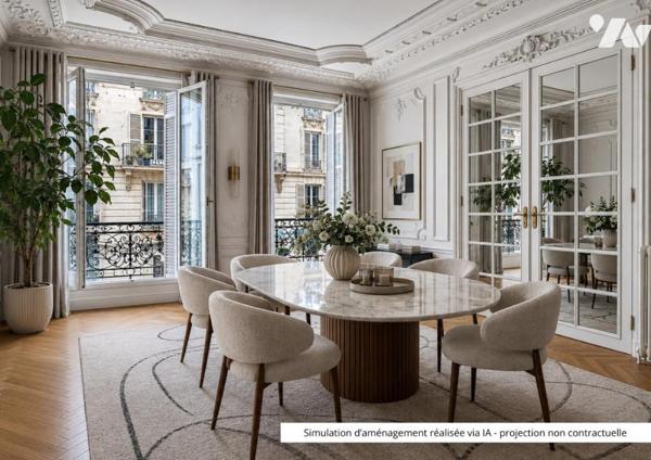 Poissonnière - Appartement familial aux volumes agréables