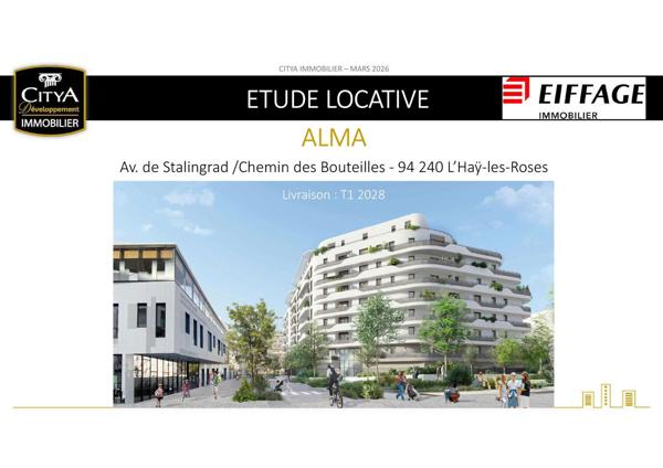 Appartement 5 pièces neuf de 92,6 m2 avec terrasse et 2 parkings - L'Haÿ-les-Roses