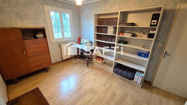 Maison de plain pied, 3 chambres, jardin, garage