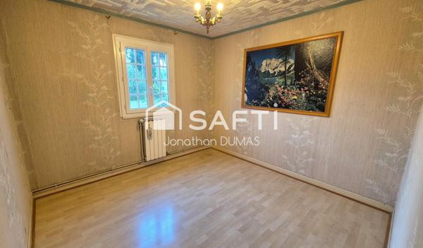 Maison de plain pied, 3 chambres, jardin, garage