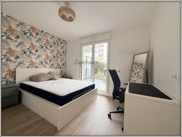 Gagny (93) — Appartement à louer 2 pièces meublé récent avec Jardin privatif de 50 m² + Parking