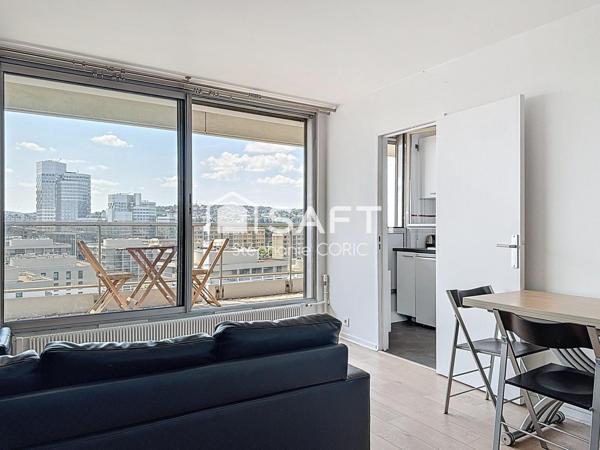 STUDIO AVEC BALCON - DERNIER ETAGE - VUE DÉGAGÉE