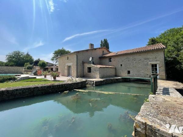 BIEN ATYPIQUE - RARE - MOULIN RENOVE - QUATRE CHAMBRES - 1 HECTARE - 265M² HABITABLES 