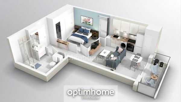 NICE – CESSOLE / PASSAGE SAINT-HUBERT – T2 37 M² AVEC BALCON – RÉSIDENCE RÉCENTE – DPE A