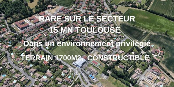 RARE TERRAIN CONSTRUCTIBLE NORD TOULOUSE
