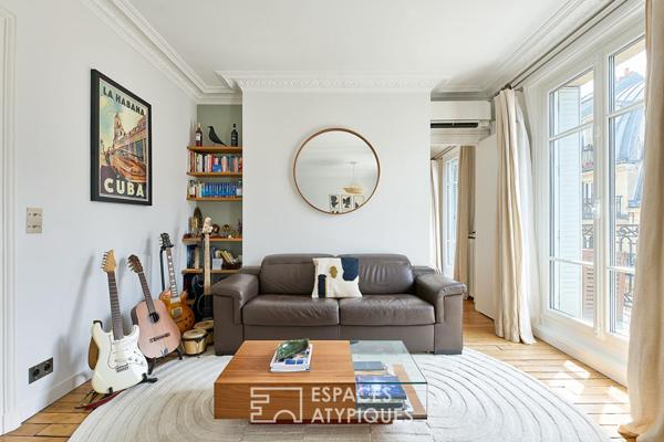 Haussmannien en élévation avec balcon filant – Grandes-Carrières