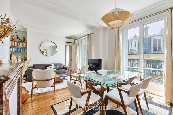 Haussmannien en élévation avec balcon filant – Grandes-Carrières