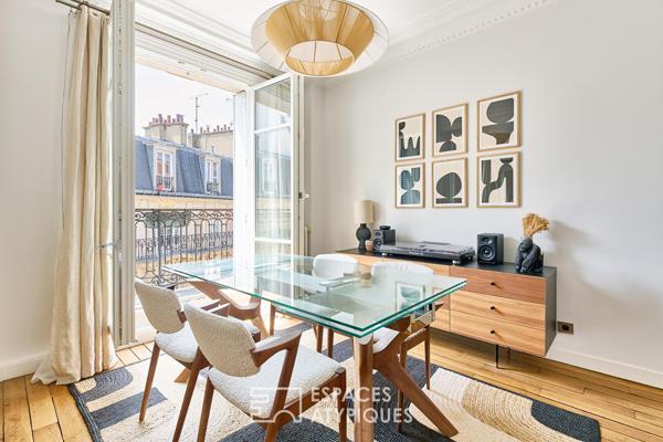 Haussmannien en élévation avec balcon filant – Grandes-Carrières