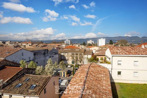Appartement terrasse avec rente locative et vue d’exception