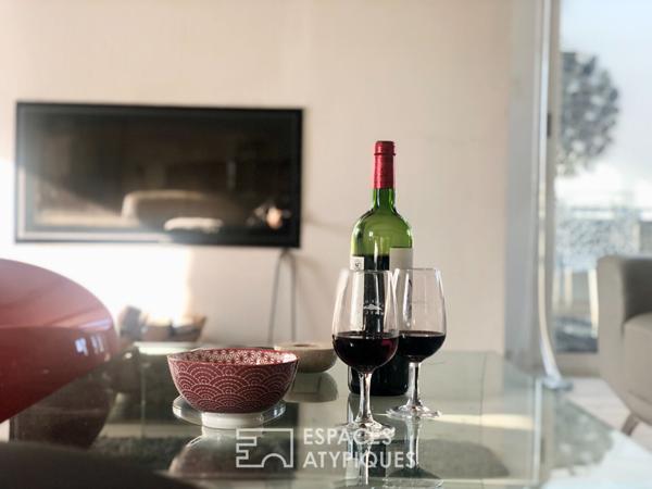 Appartement terrasse avec rente locative et vue d’exception