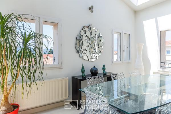 Appartement terrasse avec rente locative et vue d’exception