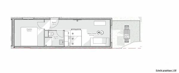 Appartement F2 à vendre  2 pièces - 29 m 2   PACY SUR EURE  - 27