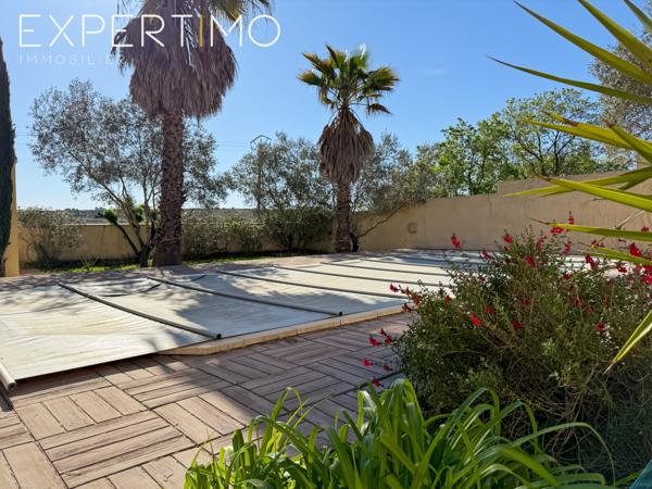 Lunel (34400) Villa de type T4 rénovée de Plain- Pied + 1 Studio + Piscine + 2 Garages