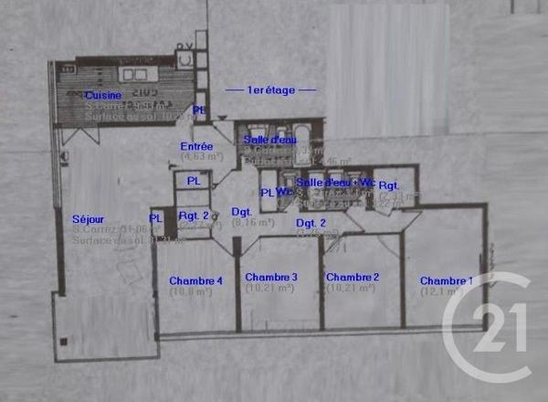 Appartement F5 à vendre  5 pièces - 112 m2 FONTENAY LE FLEURY - 78