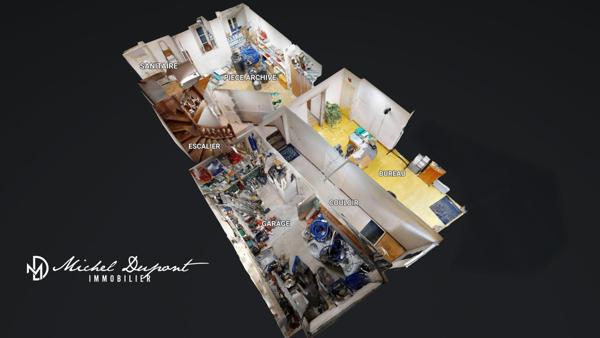 Appartement de 83 m² avec surface commerciale vitrée