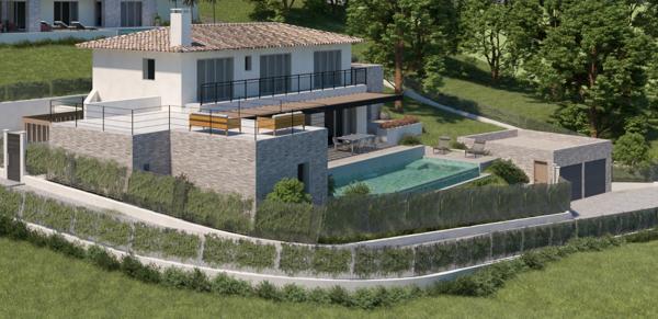Au Coeur du Golfe de Saint Tropez, en lisière du village de Cogolin, Terrain avec permis de construire accepté Cogolin (83310)