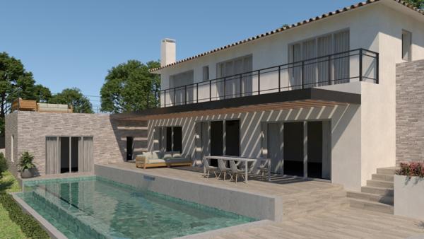 Au Coeur du Golfe de Saint Tropez, en lisière du village de Cogolin, Terrain avec permis de construire accepté Cogolin (83310)