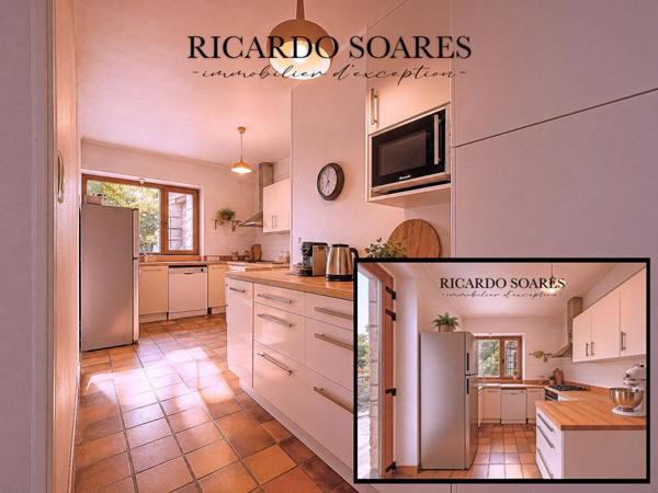 SAINT-LEU-D'ESSERENT 60340 - MAISON DE VILLE EN PIERRE PLEINE DE CHARME / 153 m2 / 3 CHAMBRES / DEPENDANCES / JARDIN SANS VIS-A-VIS