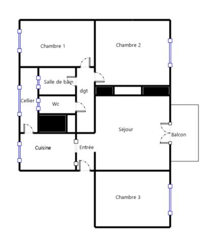 Appartement 4 pièces 70m²