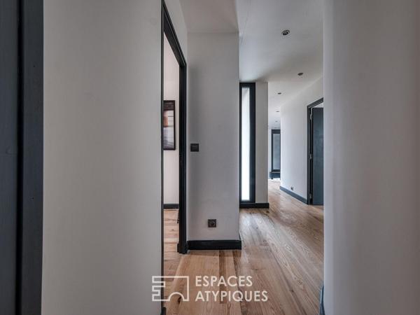 Duplex contemporain avec jardin