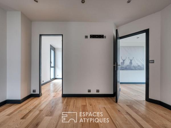 Duplex contemporain avec jardin