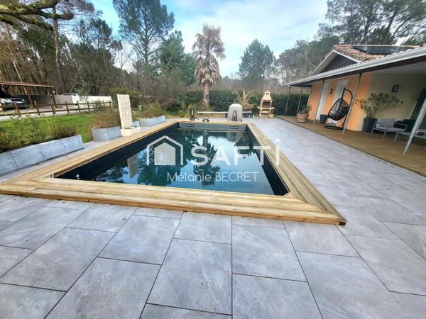 Maison à Marcheprime avec un grand terrain et piscine au calme