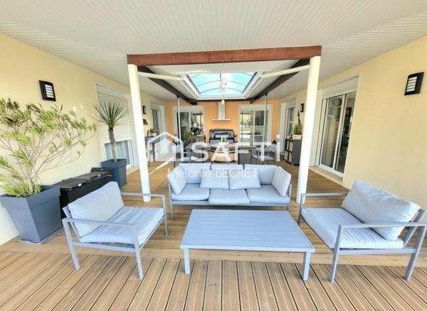 Maison à Marcheprime avec un grand terrain et piscine au calme