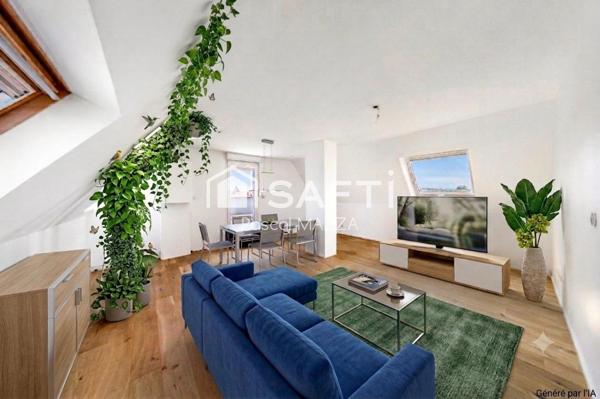 duplex atypique 105m² centre ville avec plusieurs terrasses