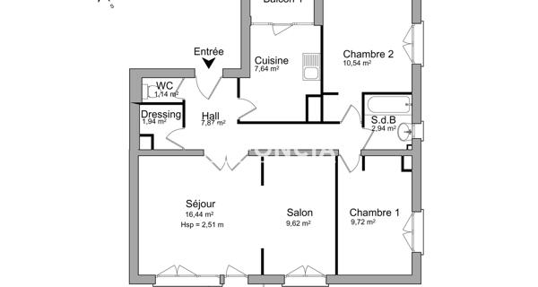 Location Appartement 4 pièces 67.85 m² - Le Plessis-trévise 94420