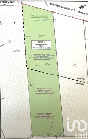 Terrain à vendre 1 087 m² Prunay