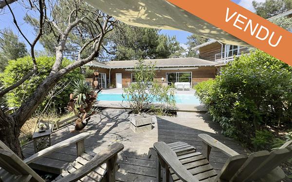 Villa Cap-Ferret, Plage des Américains, proche jetée Bélisaire Ravissante villa « esprit bassin » 197 m2
