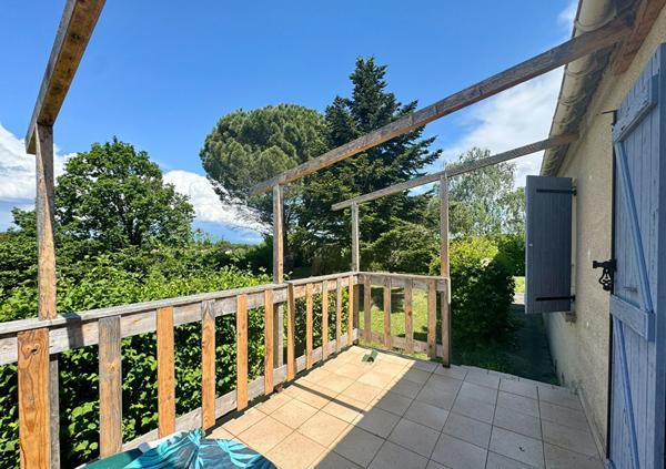 Villa plain-pied louée, jardin 1700 m² et garage 40 m², à 5 minutes de Carcassonne