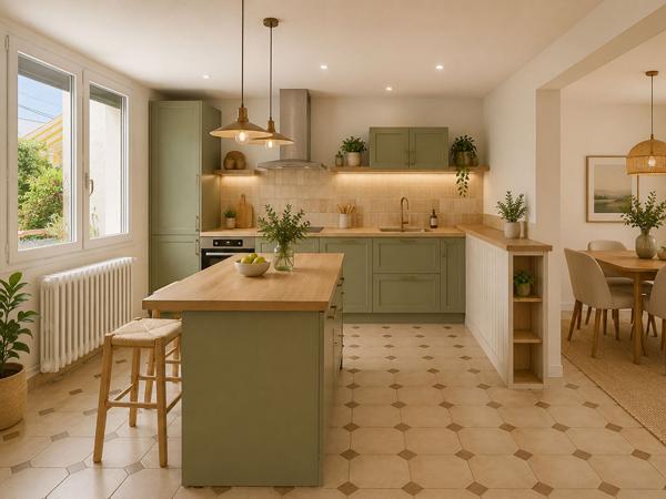 Maison à vendre à Angers 4 chambres et un bureau avec garage, proche ligne de tramway, écoles et commodités.