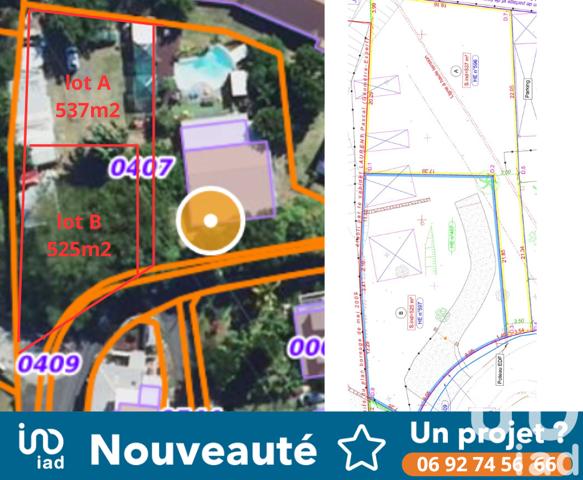 Terrain à vendre 525 m² Saint-Denis