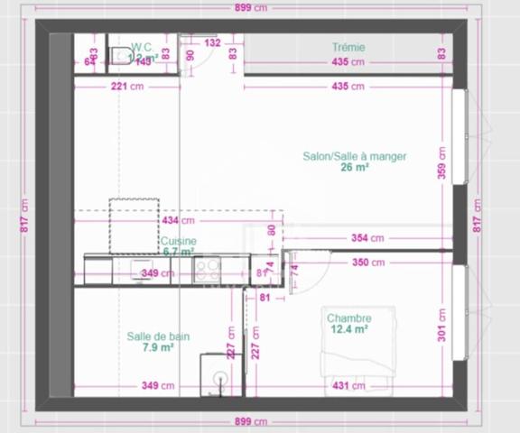 Appartement 2 pièces à vendre à Longlaville - Investissement idéal