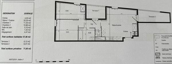 Appartement Saint Jean De Vedas 3 pièces 58 m2