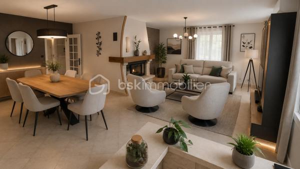 Je vous invite à découvrir cette charmante maison individuelle de 137 m2 située dans un quartier calme au fond d'une impasse et au bord de la foret, édifiée sur un terrain arboré et clôturé de 1326 m2.

Disposant d'une surface de 137 m2, elle offre un séjour lumineux de 40 m2 avec cheminée, cuisine indépendante totalement équipée, trois grandes chambres avec placards et balcon donnant sur la piscine, une grande salle de bain, salle d'eau, deux toilettes, buanderie, bureau avec coin d'eau, aménageable en chambre supplémentaire, studio ou appartement indépendant. Grand vide sanitaire pouvant être aménagé offrant un énorme potentiel mais également vaste grenier aménageable par exemple en salle de jeux, bureau, espace détente... .

A l'extérieur, terrain arboré et verdoyant de 1326 m2 avec une magnifique piscine 8,5 x 4,5 avec son pool house, terrasse couverte de 35 m2, grand garage aménageable, abri voitures, atelier, dépendance et abris bois.

Les plus : Grandes pièces lumineuses, double vitrages aluminium, oscillo battant, moustiquaires, volets aluminium, stores bannes, alarme, visiophone, aspirateur intégré, nombreuses prises de courant, exposition plein sud, panneaux solaires avec productions annuel de 3660kw/h ( gain 2500/2900 euros par an ), pompe a chaleur réversible, isolation thermique renforcée en 2016.

Proche des commodités, écoles, lycée, centre commercial, hôpital, centre médical. 

Je suis disponible 7 jours / 7 pour répondre à vos questions et organiser ensemble une visite.