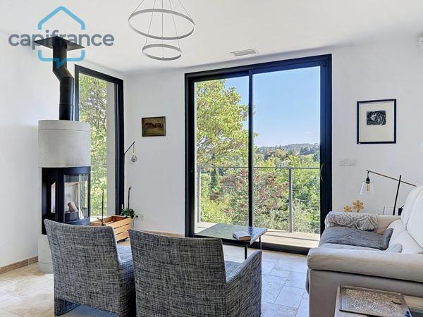 À vendre : maison  de 105 m² avec vue imprenable sur la vallée d'Anduze , terrain env.1096m2