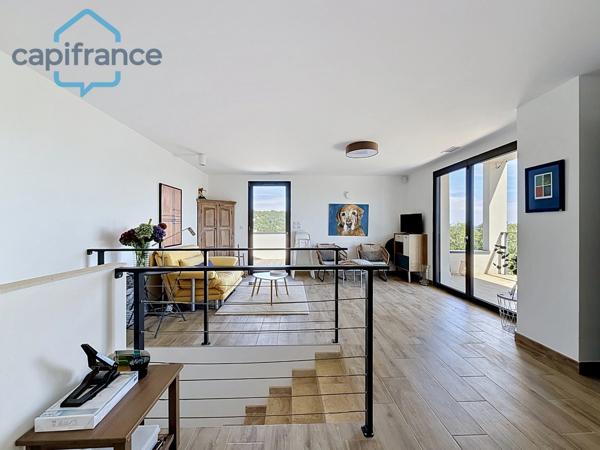 À vendre : maison  de 105 m² avec vue imprenable sur la vallée d'Anduze , terrain env.1096m2