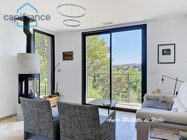 À vendre : maison  de 105 m² avec vue imprenable sur la vallée d'Anduze , terrain env.1096m2