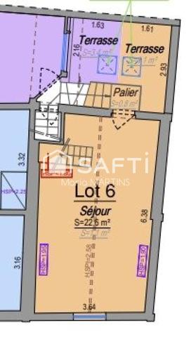 BORDEAUX BASTIDE - DUPLEX A RENOVER AVEC TERRASSE - BEAUX VOLUMES ET FORT POTENTIEL