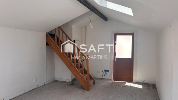 BORDEAUX BASTIDE - DUPLEX A RENOVER AVEC TERRASSE - BEAUX VOLUMES ET FORT POTENTIEL