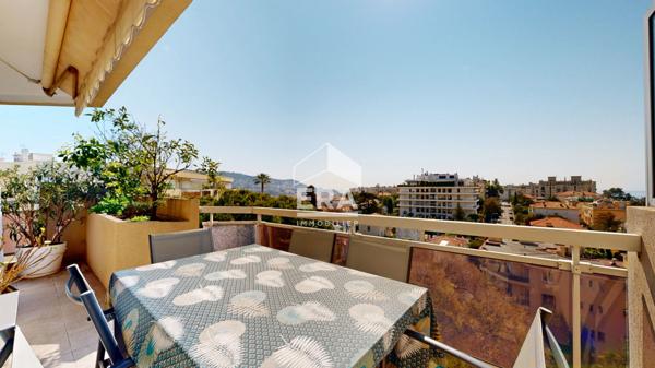NICE - CIMIEZ : JOLI F4 EN DERNIER ÉTAGE AVEC TERRASSE AVEC VUE MER
