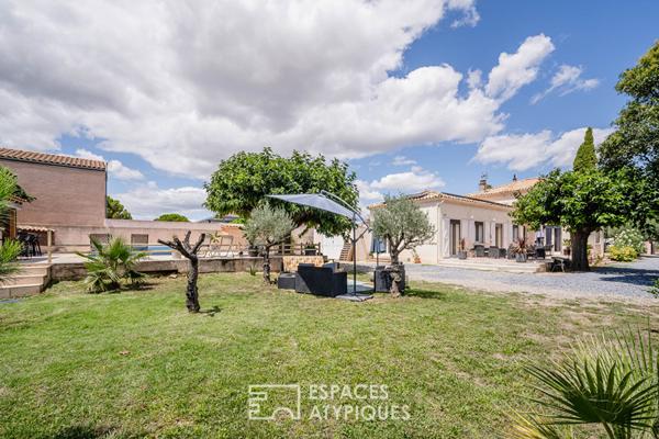 Propriété avec Piscine et Terrain Arboré – Un Écrin Atypique proche de Narbonne
