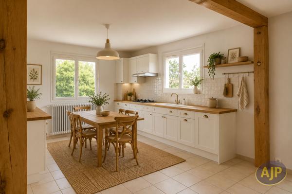 Maison à vendre Oree D Anjou - 7 pièces, 136m² avec 4 chambre(s) à 299 000€ - AJP Immobilier Le Loroux-Bottereau
