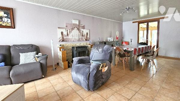 Maison T4 de plain-pied, jardin, sous-sol, garage à JALONS (51)