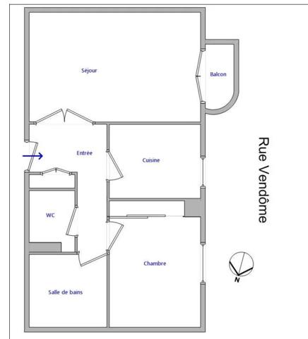 APPARTEMENT T2 A LOUER - LYON 6EME ARRONDISSEMENT l'Helvetie 52.83 m 2 900 € charges comprises par mois