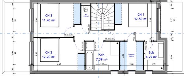 Lattes (34970) Maison contemporaine, 3 chambres, garage, place de parking- Lattes centre (34970)