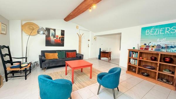 Appartement de caractère avec terrasse – Centre historique de Béziers – Vendu meublé